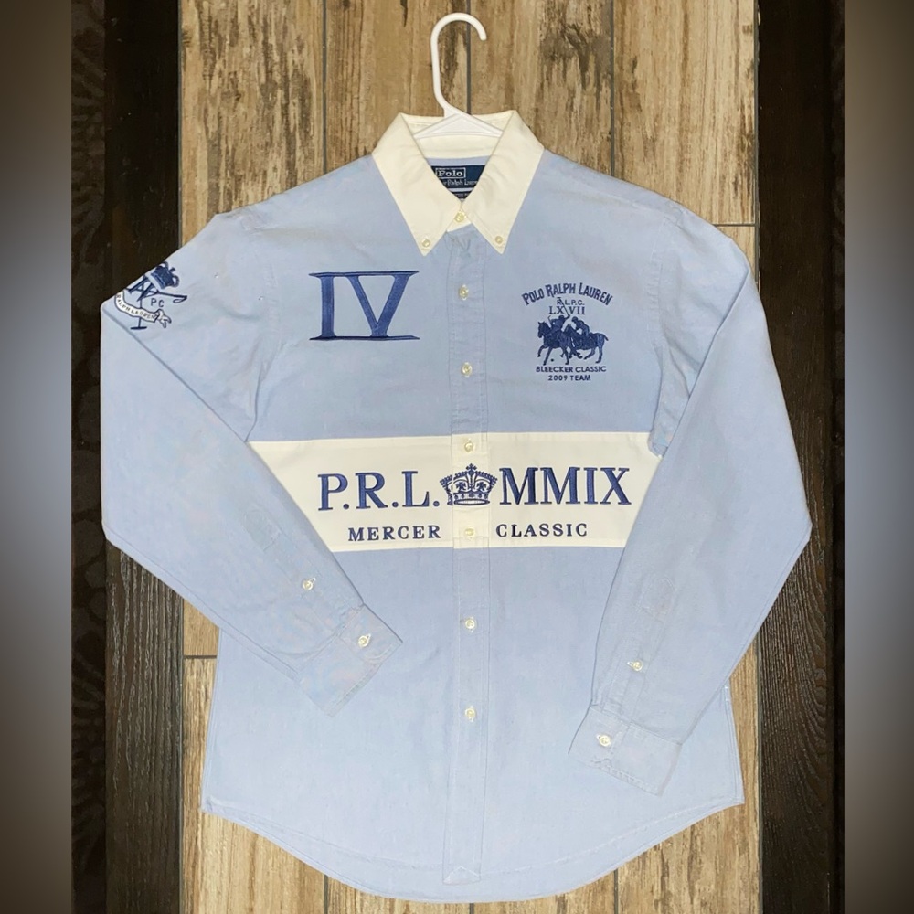 Polo Ralph Lauren Mens Sz M Mercer Bleecker Classic 2009 Button Down Shirt RARE
